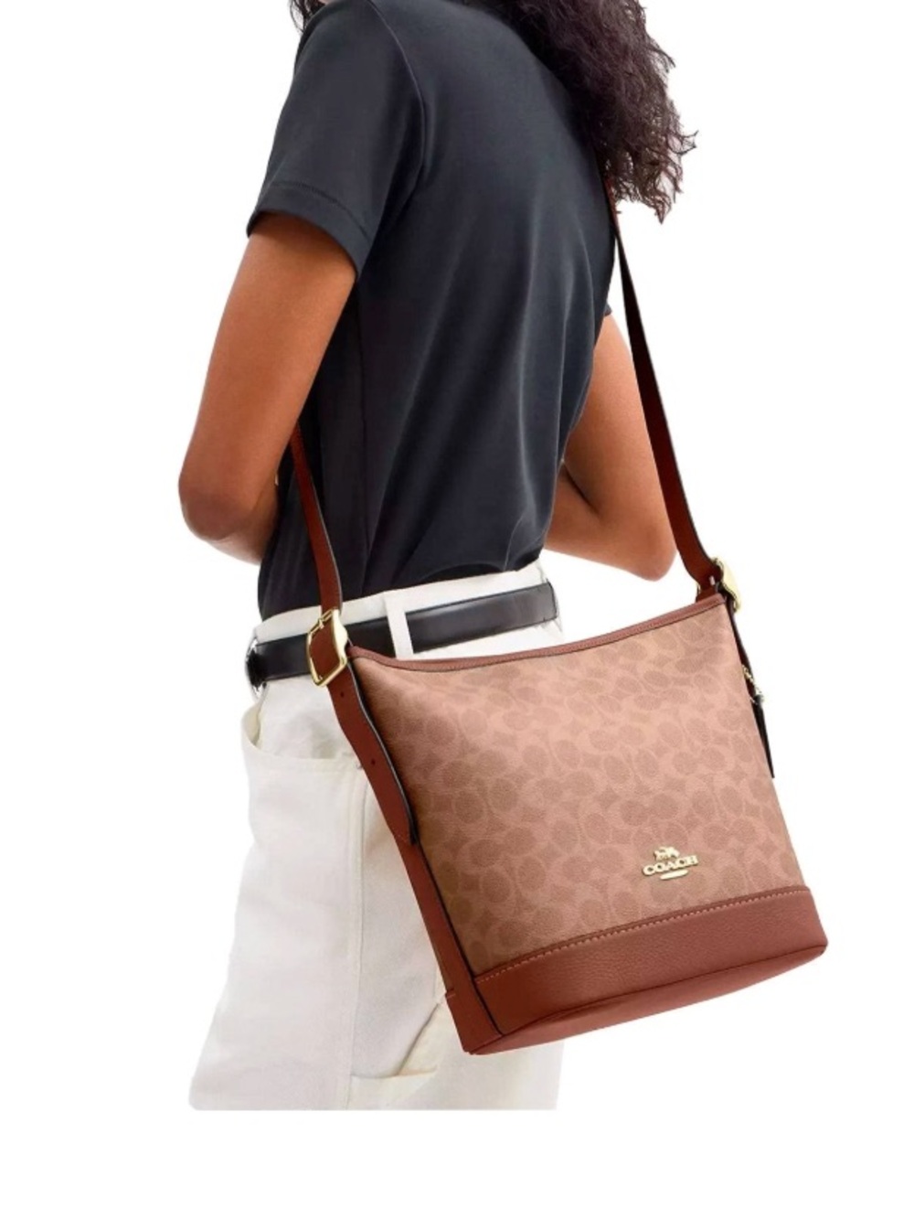 Coach Jude Duffle Bag in Signature Canvas - Picture 2 of 9